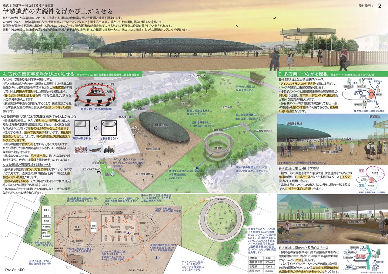 特別値下げ　鐔　つば　平安城象嵌　小池直正　与四郎　鉄地　江戸時代 古代の舟を思わせる平田晃久事務所に、滋賀県守山市の伊勢遺跡整備