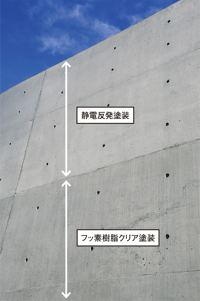 先端塗料が安藤忠雄の打ち放しを守る（2ページ目） | 日経クロステック 