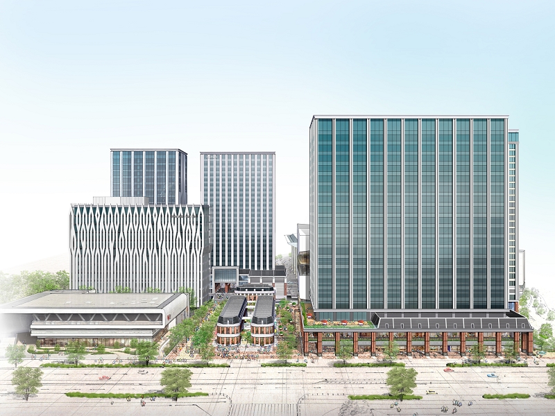 Kアリーナ横浜の隣に複合施設「リンケージテラス」が29年開業、エンタメ街区を拡大