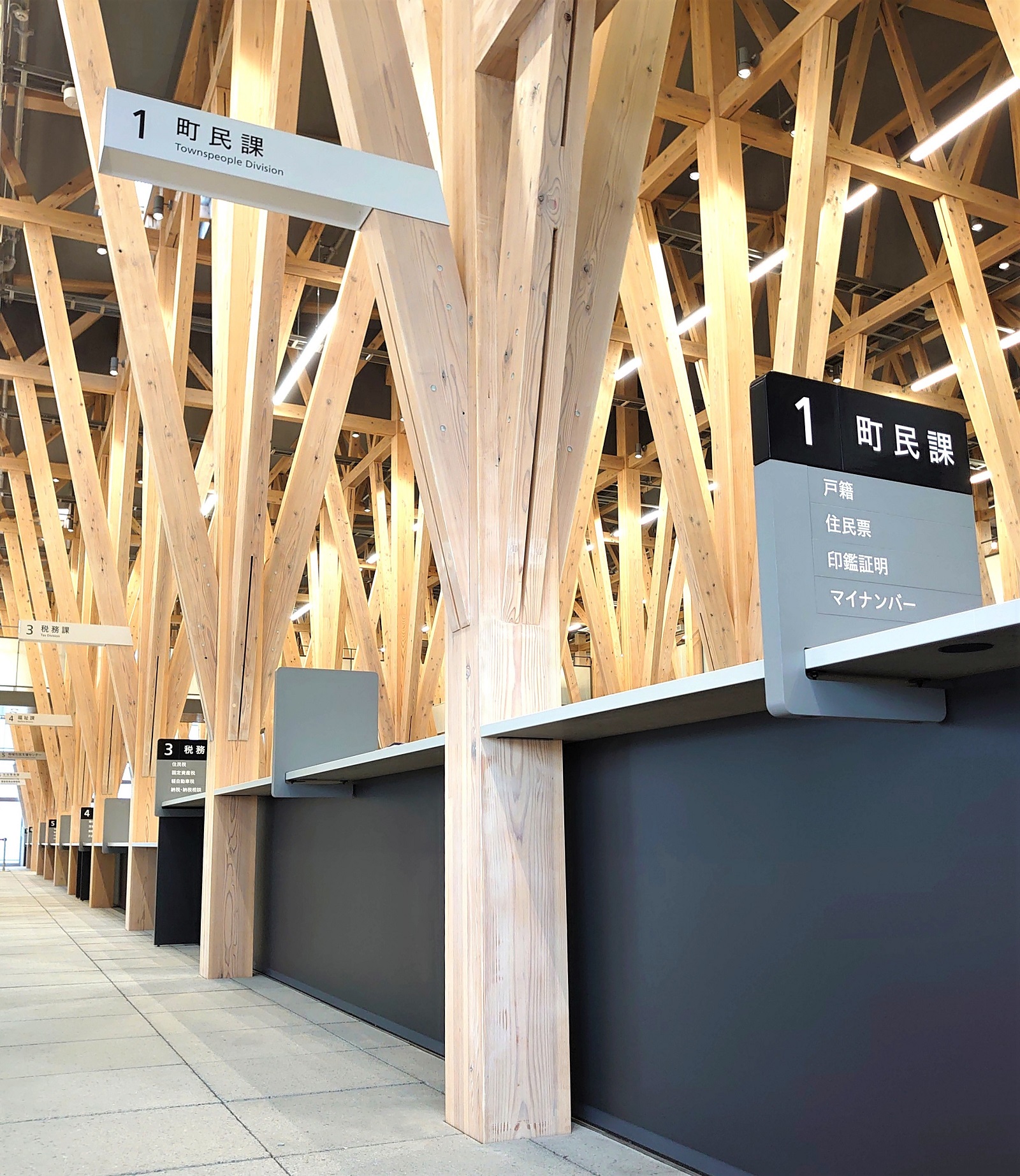 木造現しの「茨城県大子町新庁舎」竣工、計画地の浸水などで基本設計5