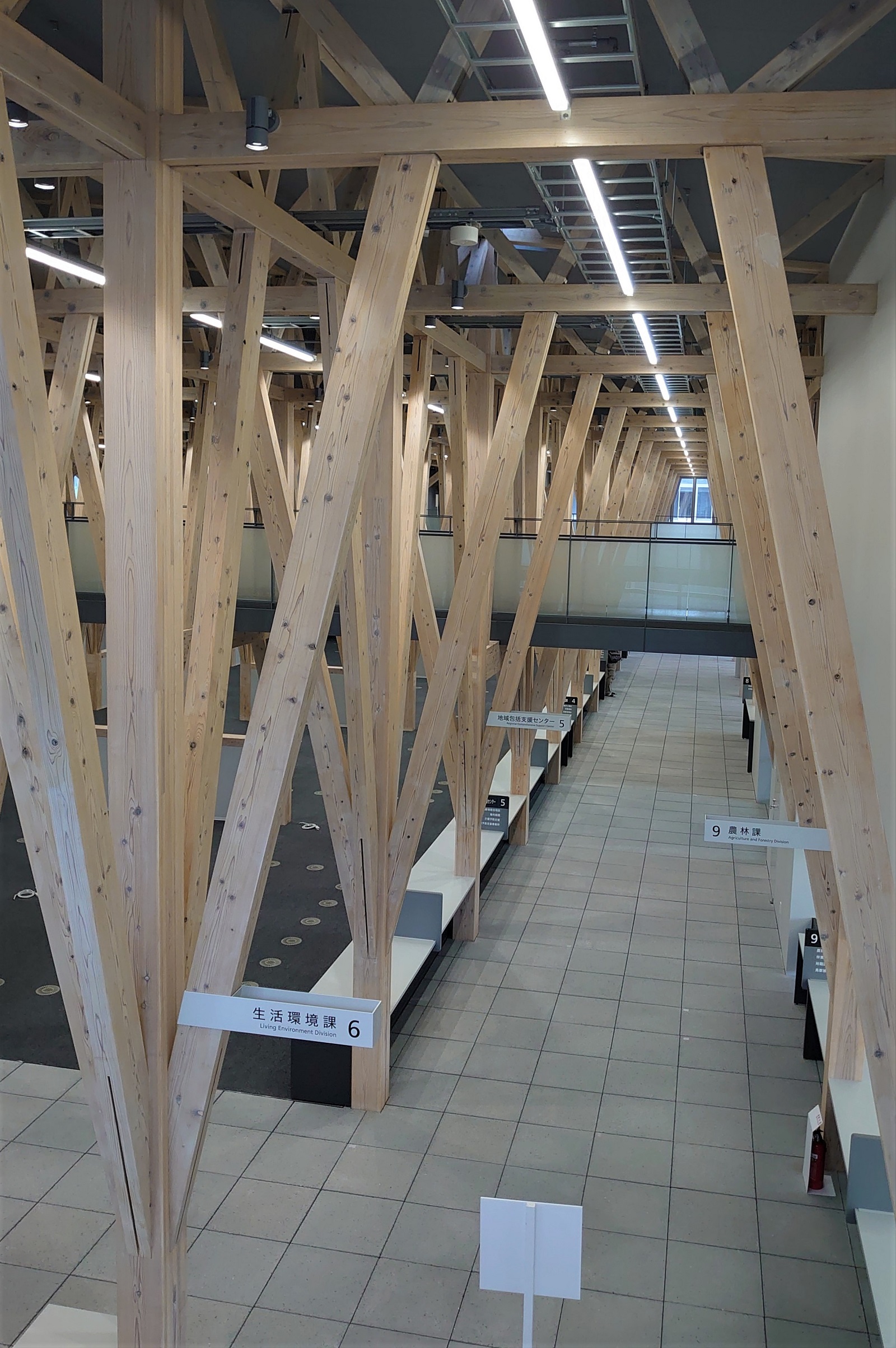 木造現しの「茨城県大子町新庁舎」竣工、計画地の浸水などで基本設計5