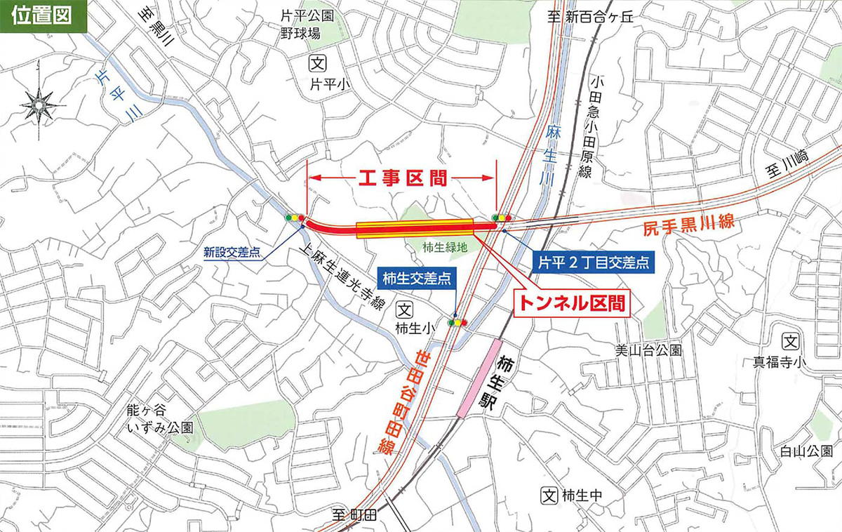 工事現場　マップ　画像追加分 JR片町線・東西線連続立体交差事業 別線地下化で事業再開、総