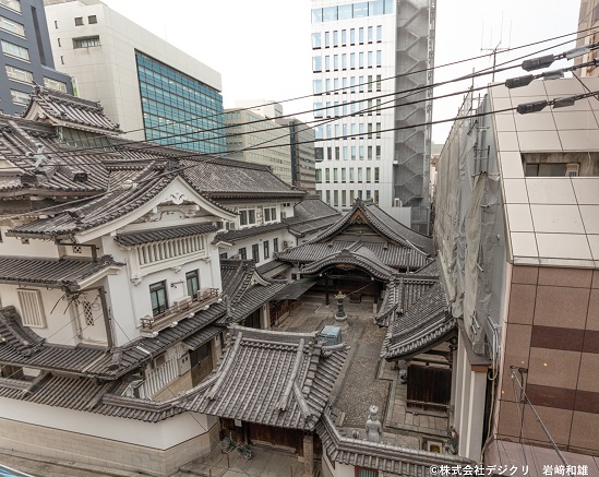 以前の三津寺。庫裏の老朽化が進んでいた（写真：東京建物、デジクリ）