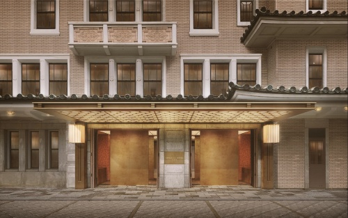 新素研が提案した、ホテルの正面玄関部分の完成イメージ（出所：New Material Research Laboratory）