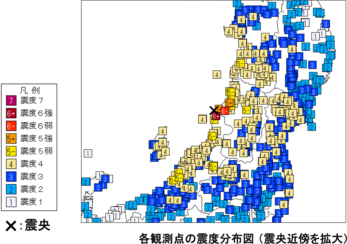 新潟県村上市で震度6強 ひずみ集中帯 で発生した山形県沖地震 日経クロステック Xtech