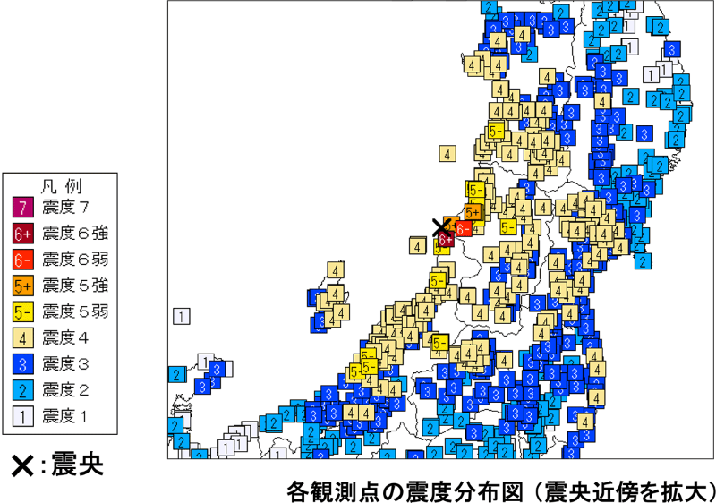 新潟県村上市で震度6強 ひずみ集中帯 で発生した山形県沖地震 日経クロステック Xtech 新潟県村上市で震度6強 ひずみ集中帯 で発生した山形県沖地震 日経クロステック Xtech