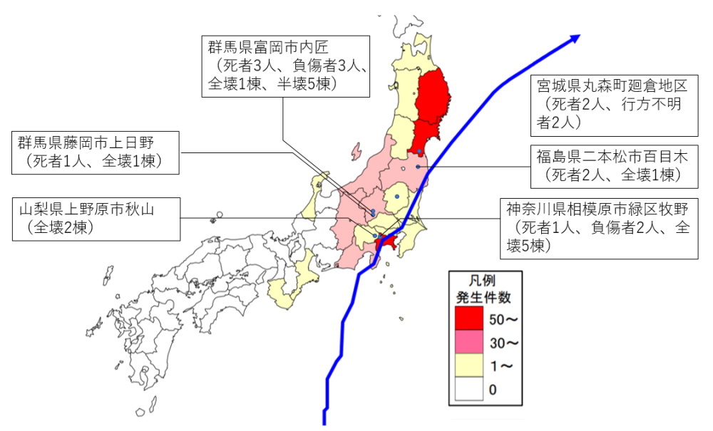 西日本豪雨と比べて台風19号の土砂災害が少なかったのはなぜ 日経クロステック Xtech