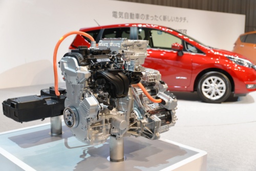 図1 「ノートe-POWER」に搭載するシリーズハイブリッド機構