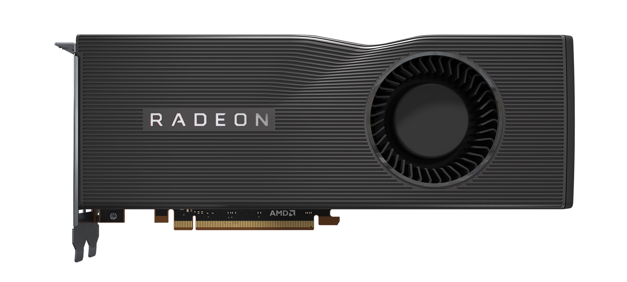 AMDから登場したPCIe 4.0対応GPU「Radeon RX 5700XT」を搭載したリファレンスグラフィックスカード。GPUコアは「RDNA」と呼ばれる新しいアーキテクチャーとなり、映像出力や動画関連機能を強化。位置付けはミドルハイで、エヌビディアのGeForce RTX 2060 SUPER／GeForce RTX 2070と競合関係にある （出所：AMD）