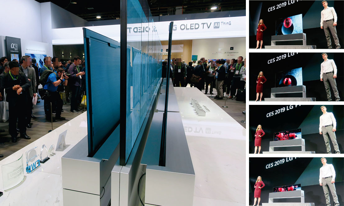 巻き取れる有機ELテレビが登場、8K普及で画面は大型化 | 日経クロス