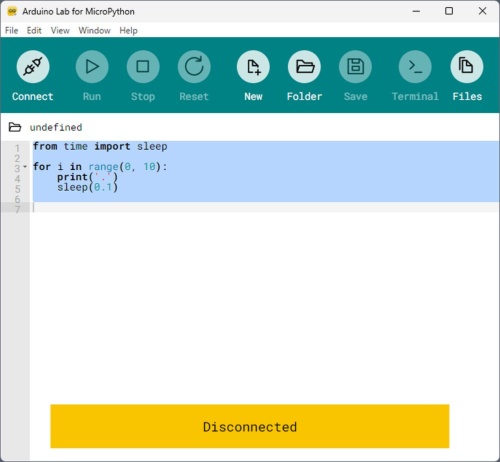 ArduinoのMicroPythonのIDEを試す、250秒おきに内蔵LEDを点灯・消灯 | 日経クロステック(xTECH)