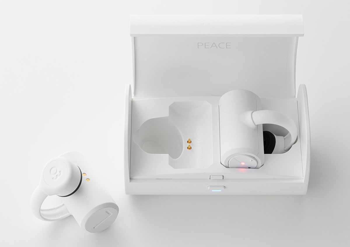 ホワイト 骨伝導ワイヤレスイヤホン USB-C充電 peace tw1(小寺 ホワイト 骨伝導ワイヤレスイヤホン USB-C充電 peace tw1(小寺