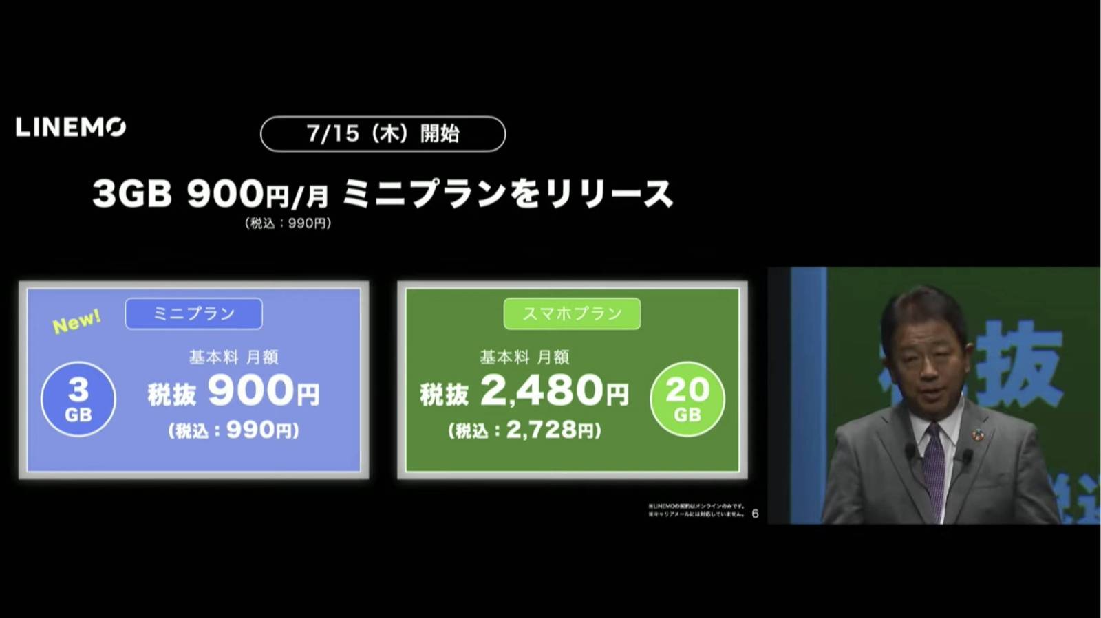 LINEMOに新しく追加されたプランが1000円以下で利用できる