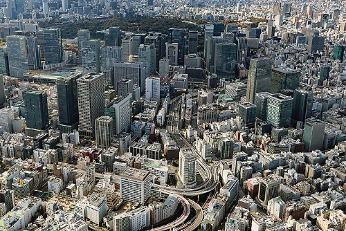 上空から見た日本橋エリアの現状 （写真：ITイメージング）