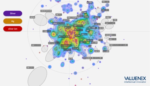 図2 銀系の抗菌技術の出願状況