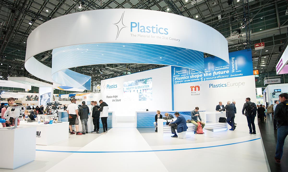 図1　K2019のスペシャル・ショー「プラスチックが未来を形づくる」のブース