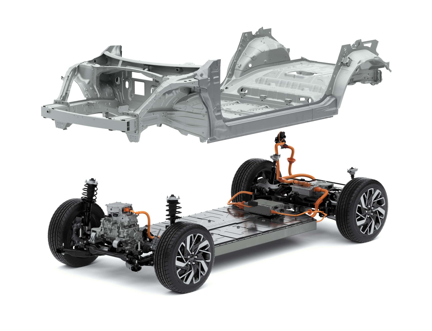 EV専用プラットフォーム「Electric-Global Modular Platform（E-GMP）」（写真：現代自動車）