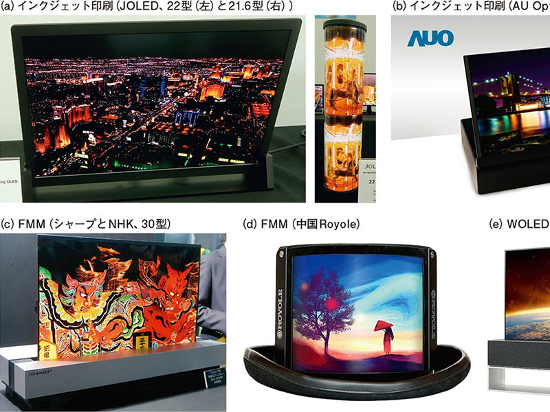 中型以上の有機EL市場に向け、インクジェット方式開発に熱