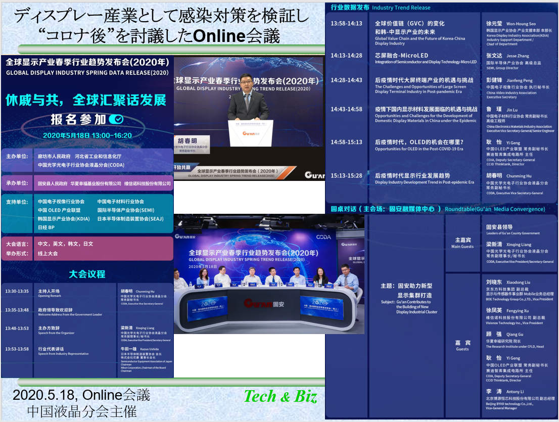 図1　会議プログラムと会議風景