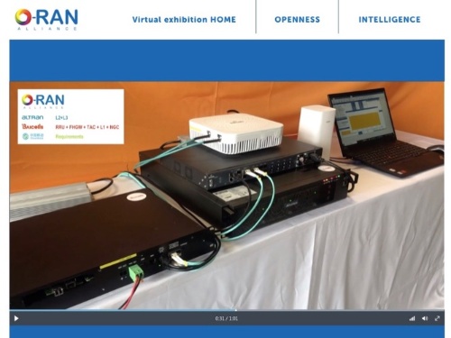O-RAN AllianceはMWCで披露する予定だったデモをWeb上で紹介している(出所:O-RAN Alliance)