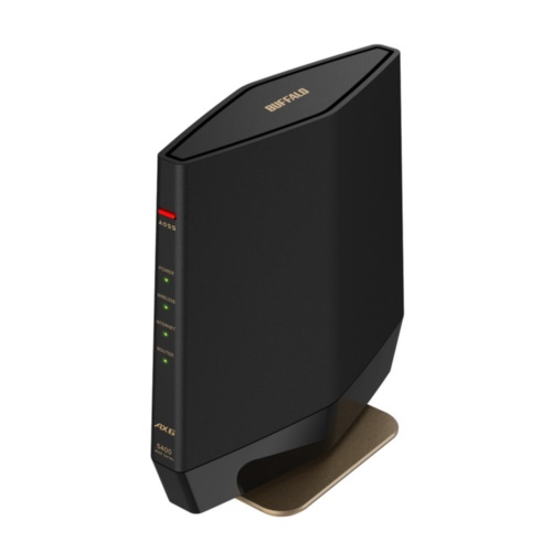 Wi-Fi 6に対応した製品が続々と登場している。写真はバッファローのWi-Fi 6対応無線LANルーター「WSR-5400AX6-MB」。量販店での実勢価格は税込み1万7900円
