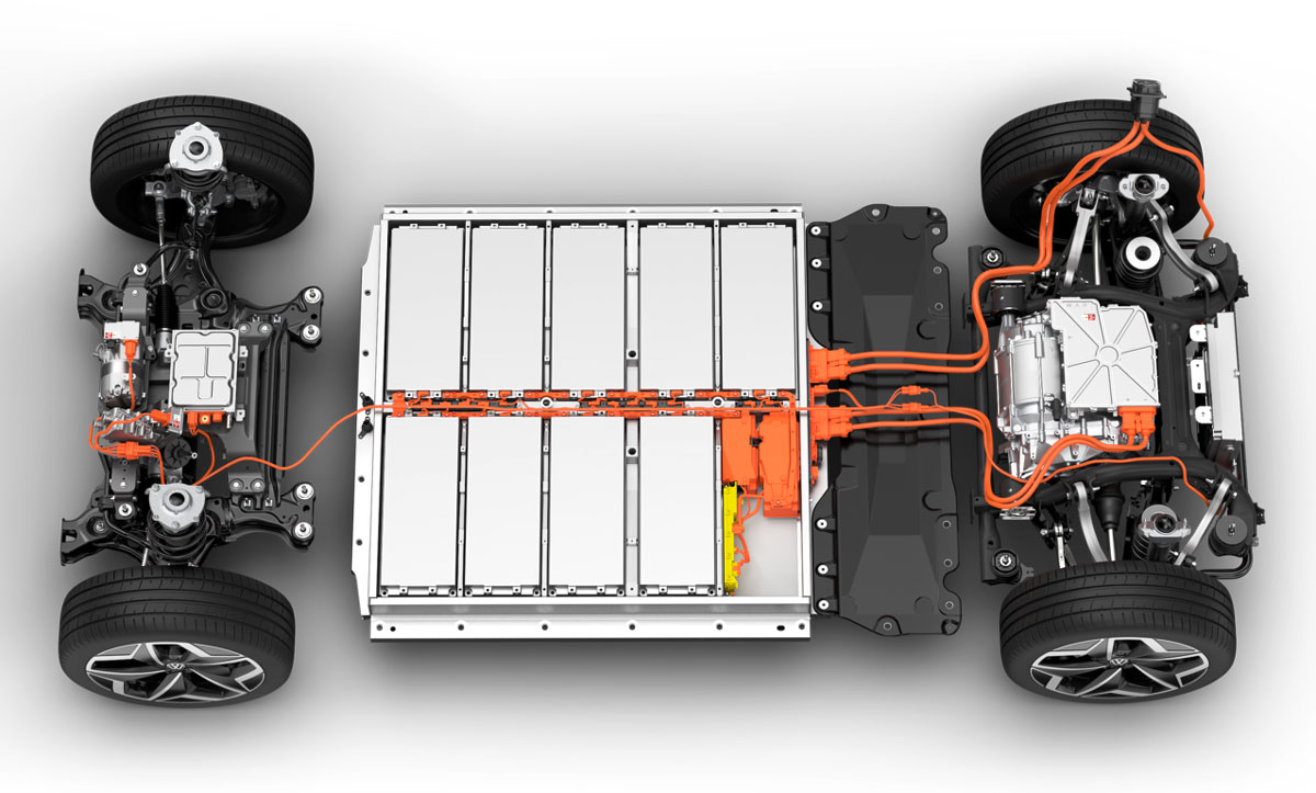 図1　Volkswagenの新型EVにはアジア製電池