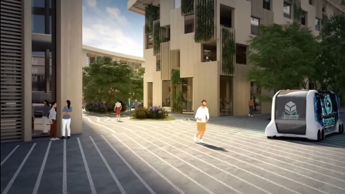 車両と歩行者の共存を図る(出所:トヨタ自動車)