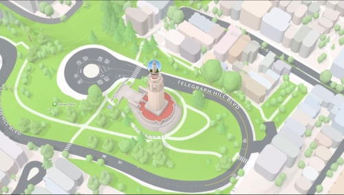 Maps上で特別にデザインされたランドマークの3D映像を表示できる