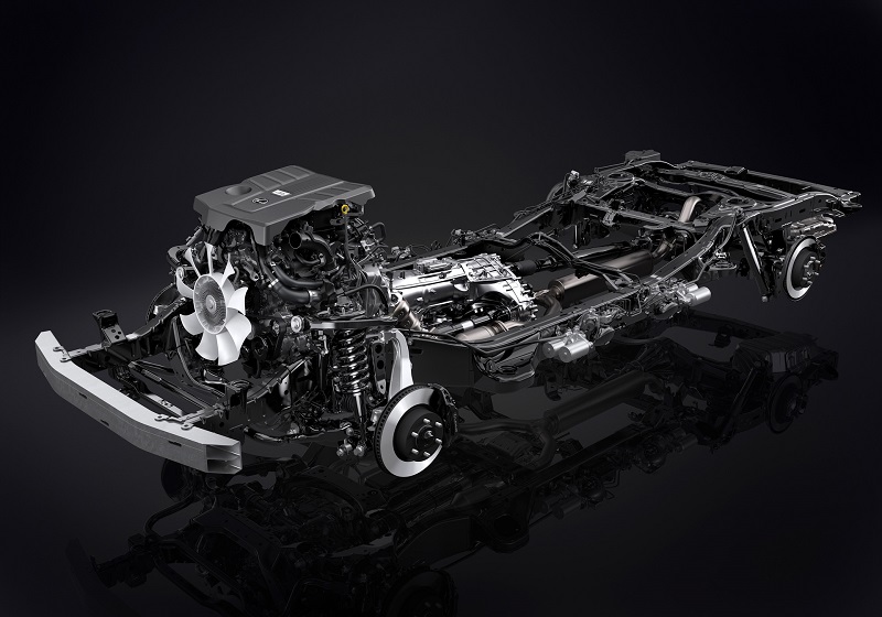 新型車のシャシー