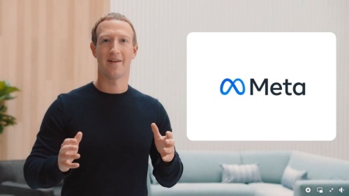 「Facebook Connect 2021」で社名変更を話すザッカーバーグ氏