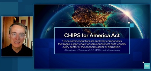 図2　「CHIPS for America Act」成立を歓迎するGelsinger氏