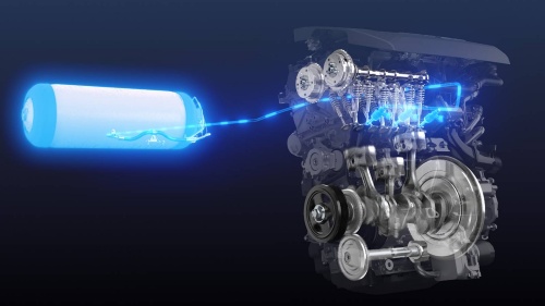 トヨタが開発中の水素エンジンのイメージ