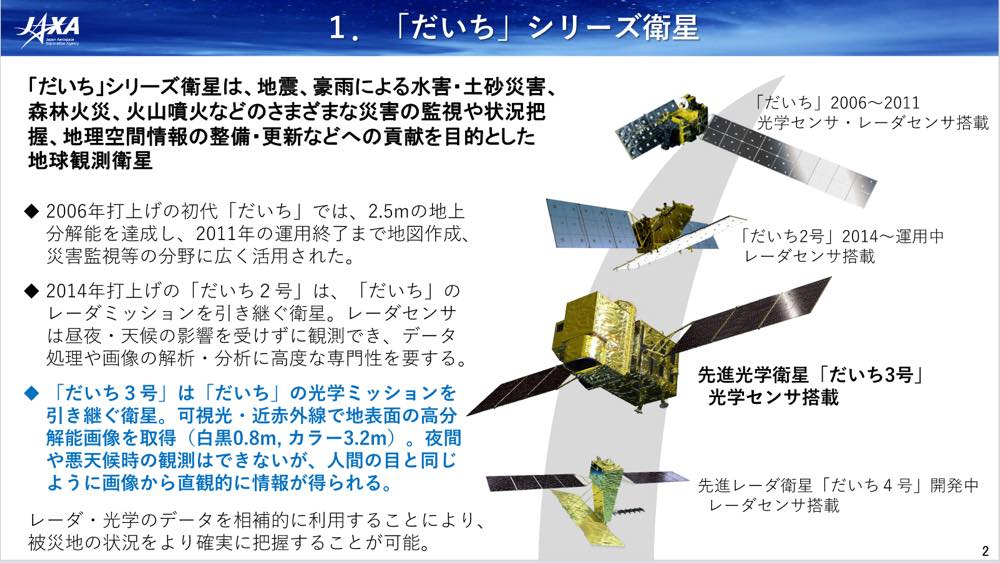 大型衛星のメリットを打ち出せるか「だいち3号」 | 日経クロステック 