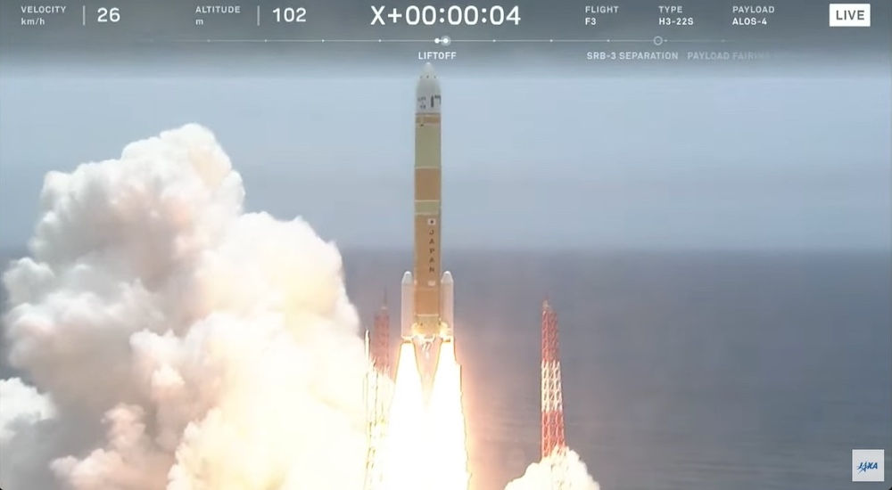 H3ロケット3号機が初の衛星打ち上げに成功、「だいち4号」を予定軌道に