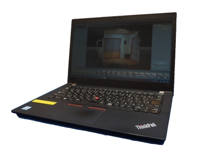 本連載でフォトグラメトリーの3Dモデル作成に使用するビジネス用ノートPC。50枚程度の写真を解析して3Dモデルを作成するのであれば、使用するパソコンもそれほど高い性能は必要ない(撮影:日経クロステック)