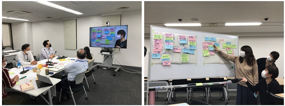 三井住友ファイナンス＆リースにおけるAIプロジェクトの様⼦。リース物件の明細書類を基にデータ入力している業務部門がデジタル推進部署と共同でAIプロジェクトを開始した（2020年10月）
