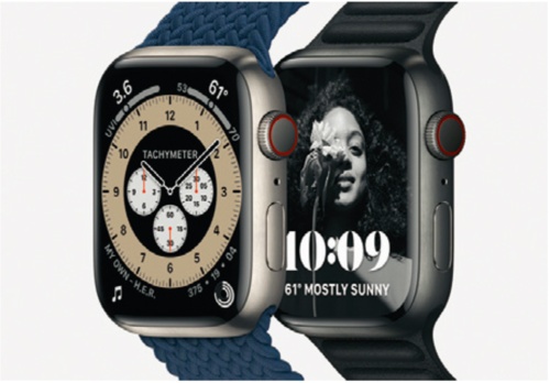米アップルの「Apple Watch Series 5」以降では、ディスプレイにLTPOを搭載した機種をラインアップ