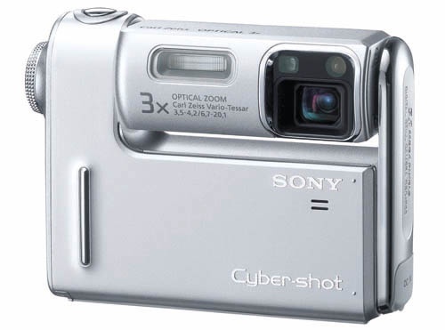 DSC-F88(2004年6月)Fシリーズの完成形。回転レンズについに光学ズームを搭載した