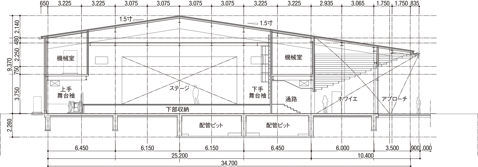隈研吾氏の設計で講堂を建て替え、奈良県産スギ材の水平ルーバーで