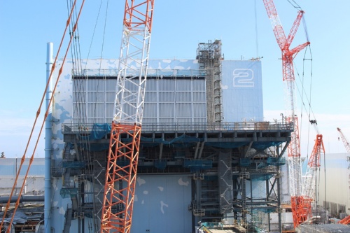 2号機では地下の構造物の解体などを進めている(写真:東京電力ホールディングス)