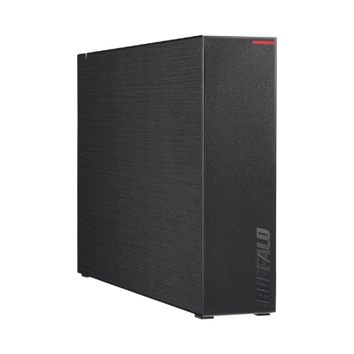 バッファローの外付けHDD「HD-LE4U3-BB」。容量は4TBで実勢価格は1万2000円前後