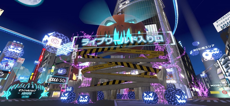 図2　仮想空間上に渋谷の街を再現した「バーチャル渋谷」