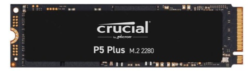 Crucialブランド初のPCI Express 4.0x4対応SSD「P5 Plus」。米Micron Technology（マイクロンテクノロジー）製の176層3D NANDを搭載し、シーケンシャルリード最大6600MB／s、シーケンシャルライト最大5000MB／sと読み書きともに高速だ