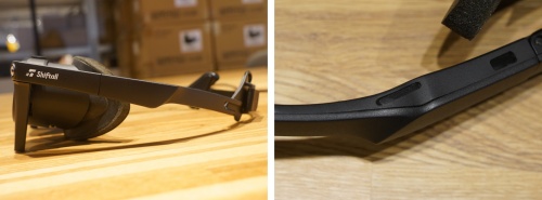 メガネのつる部分はスピーカーを搭載、折り畳みも可能
