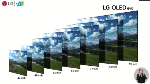 LGエレクトロニクスのevoパネル。42、97インチの新パネルも登場