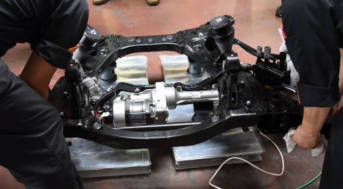 図3 FCスタックのブロックを積載していたフロントフレーム