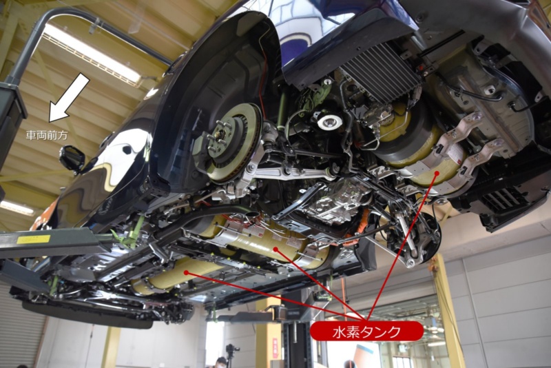 図1 3本の水素タンクを搭載
