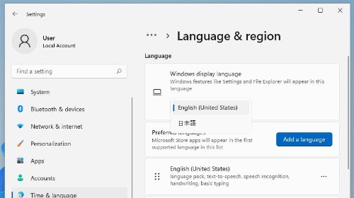 英語版のWindowsでも設定を変更すれば日本語を入力できる