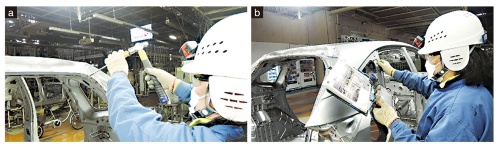 図2 スポット溶接の検査方法