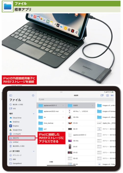 外付けストレージを介するのも一つの手